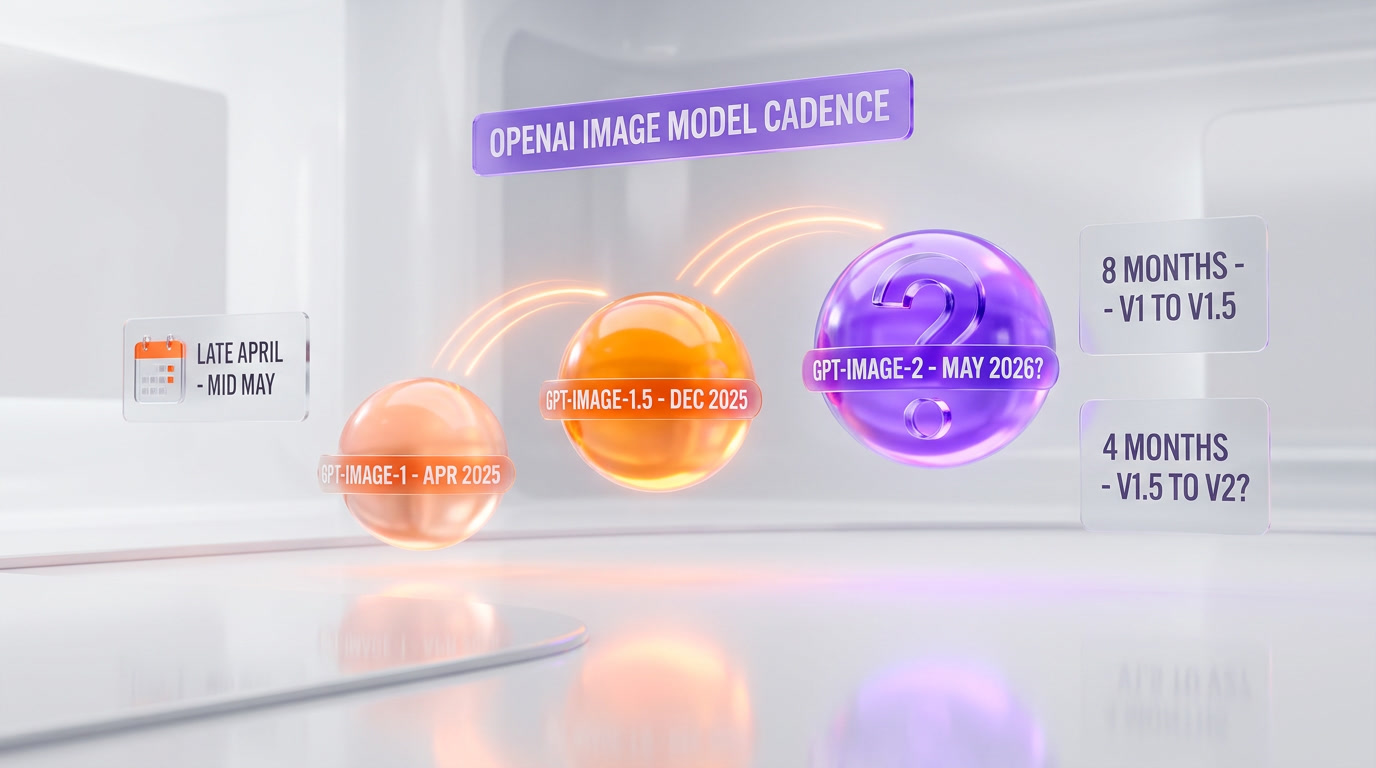 OpenAI Image Model Release Cadence — April 2025 to 2026