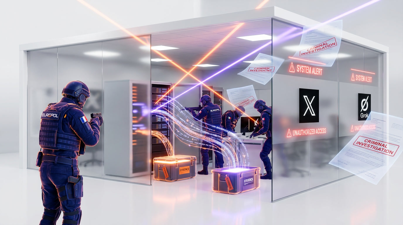 French police and Europol raid X offices in Paris on February 3 2026 as part of criminal investigation into Grok deepfakes and Holocaust denial