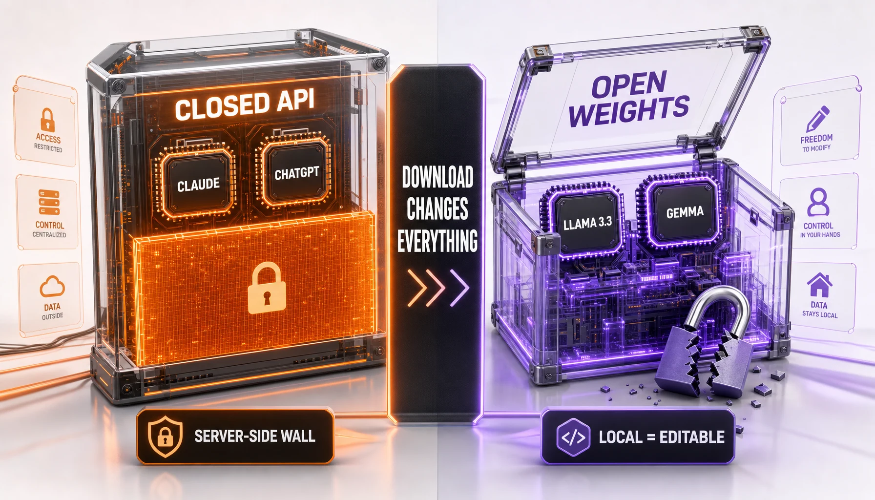 Comparison of closed API models versus open-weight models on guardrail durability