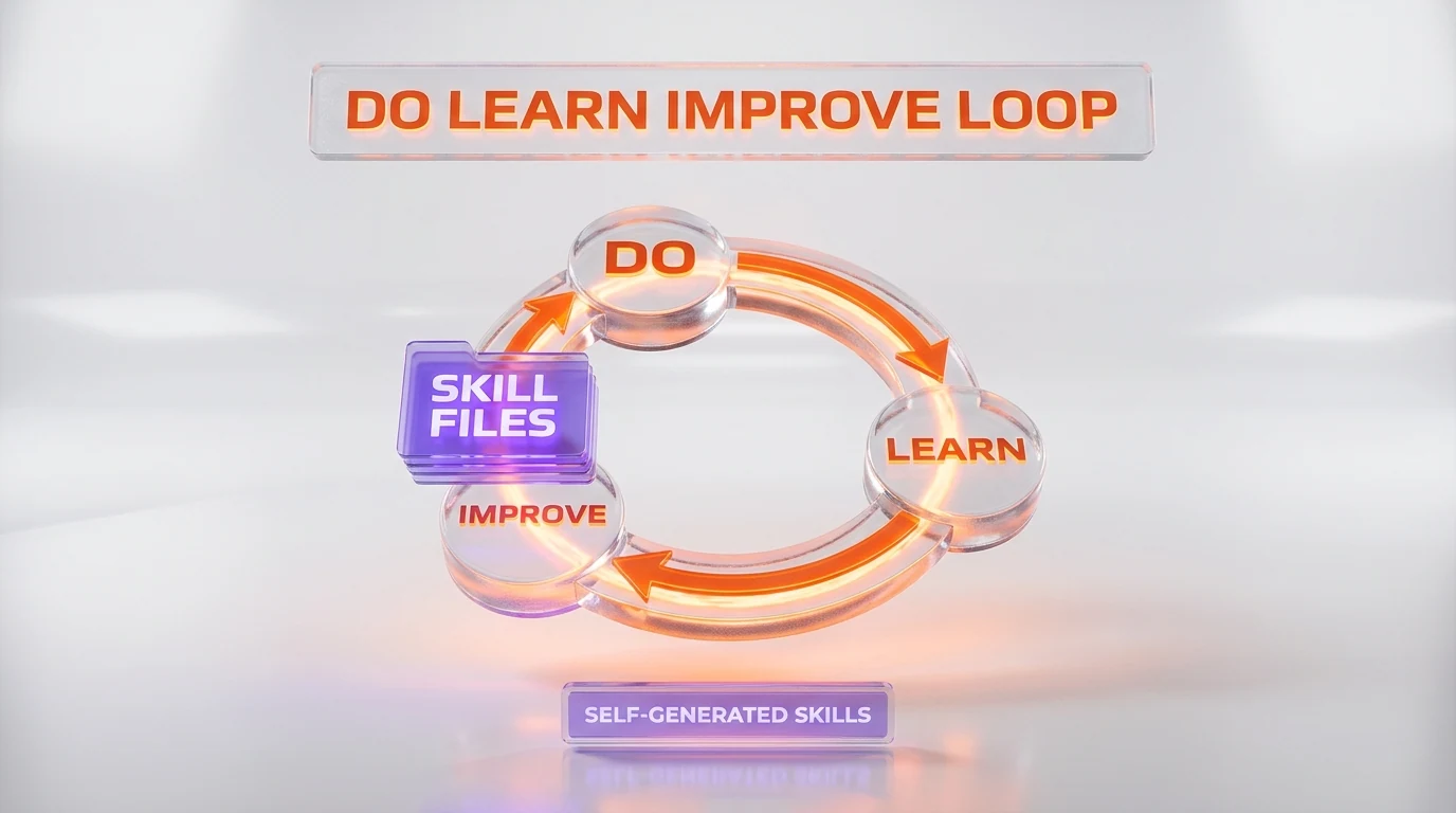 Hermes Agent do learn improve self-improvement loop generating reusable skill files