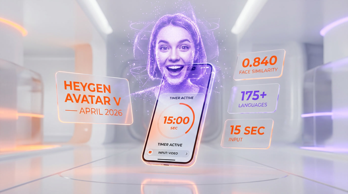 HeyGen Avatar V — photorealistic AI digital twin from a 15-second phone clip, tested by ThePlanetTools