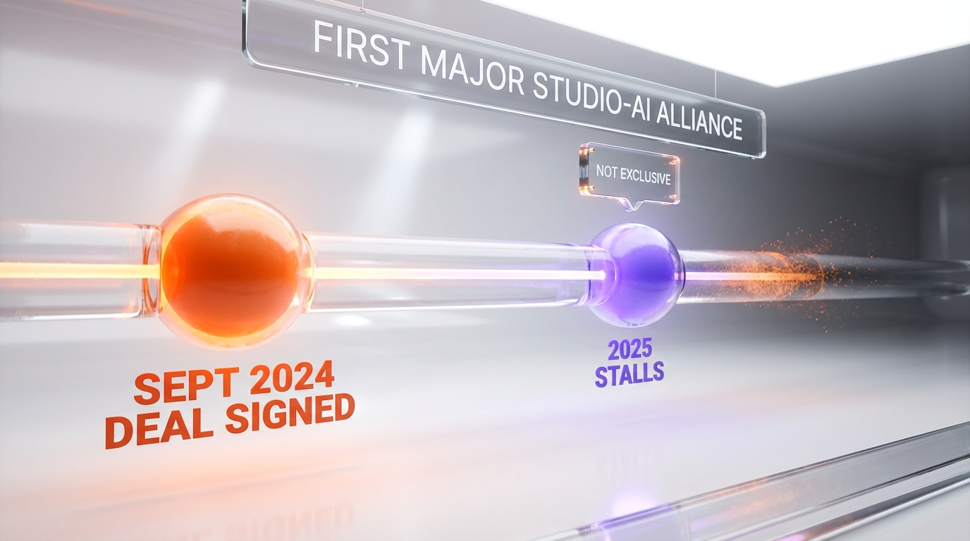 Lionsgate-Runway deal timeline: signed September 2024, stalled by 2025, reportedly not exclusive