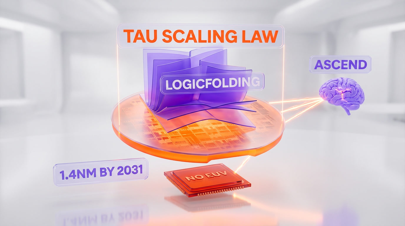 Huawei Tau Scaling Law and 3D LogicFolding architecture closing the AI-chip gap with TSMC without EUV