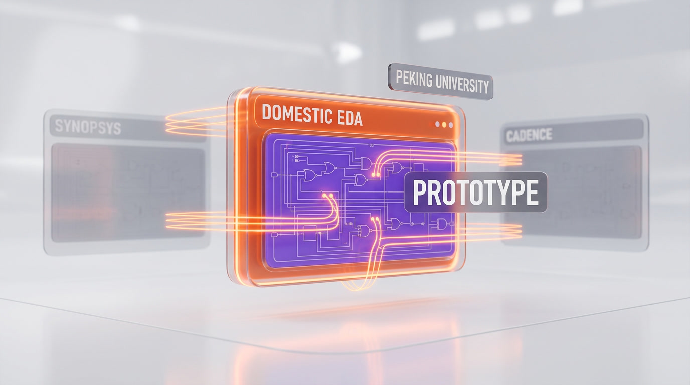 Peking University prototype domestic EDA tool compatible with LogicFolding, aiming to reduce reliance on Synopsys and Cadence