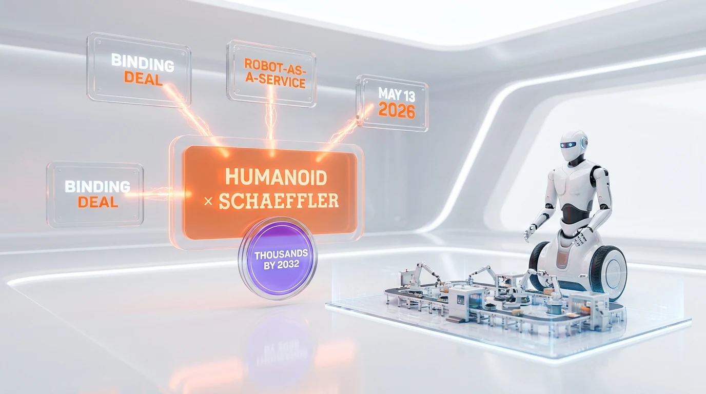 Humanoid x Schaeffler — binding deal to deploy thousands of factory robots by 2032