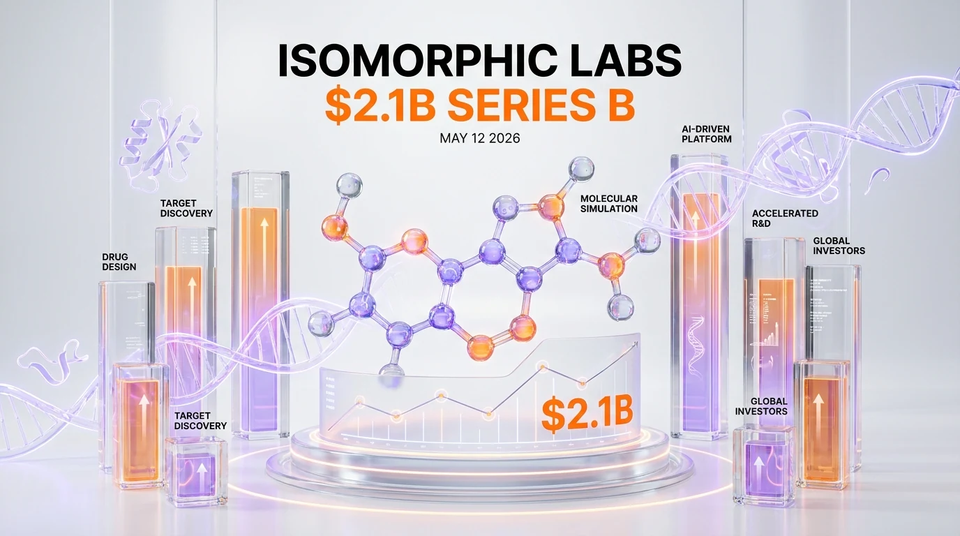Isomorphic Labs $2.1B Series B AI drug design engine visualization