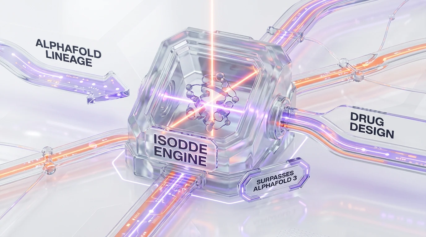 IsoDDE engine — AlphaFold lineage feeding AI drug design