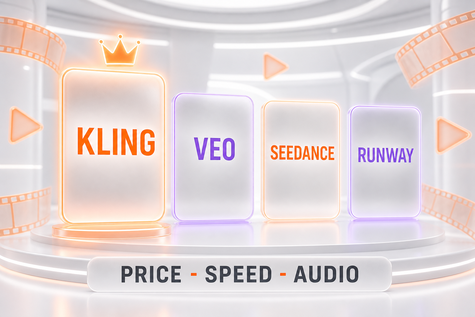 The AI video war — Kling, Veo, Seedance and Runway as the frontier tier competing on price, speed and audio