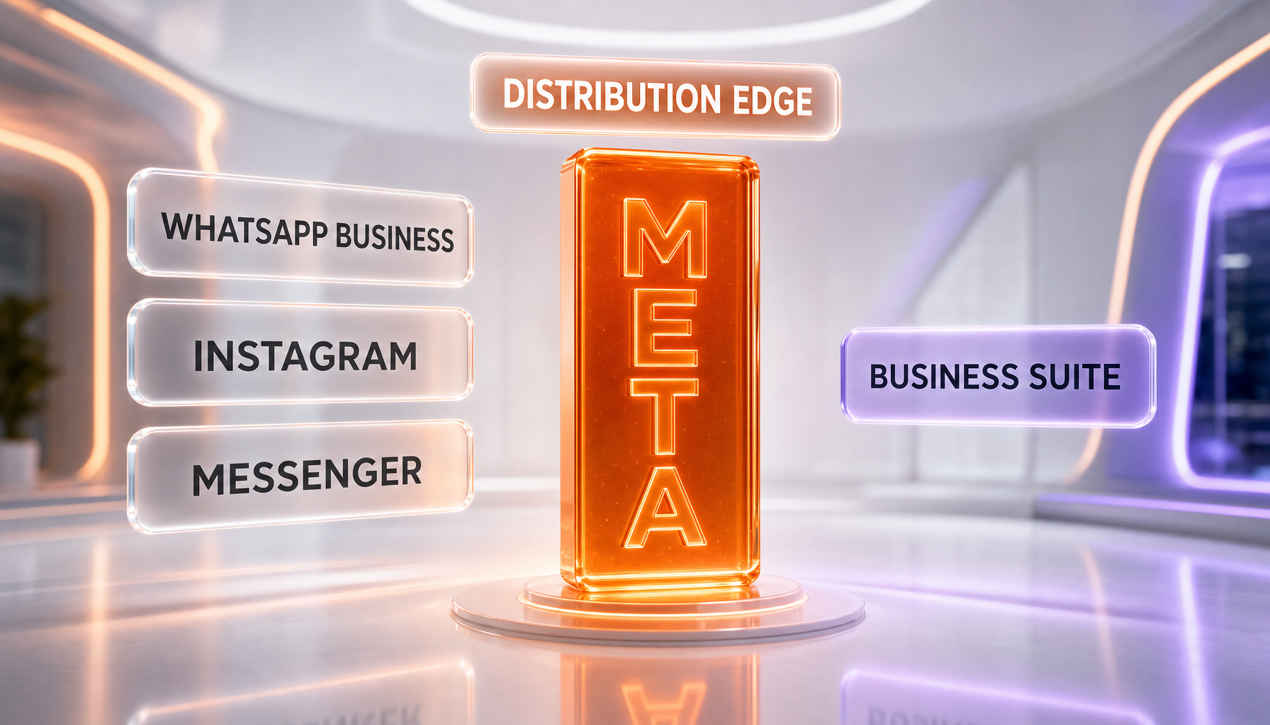 Meta Business Agent distribution advantage versus CRM-based business agents