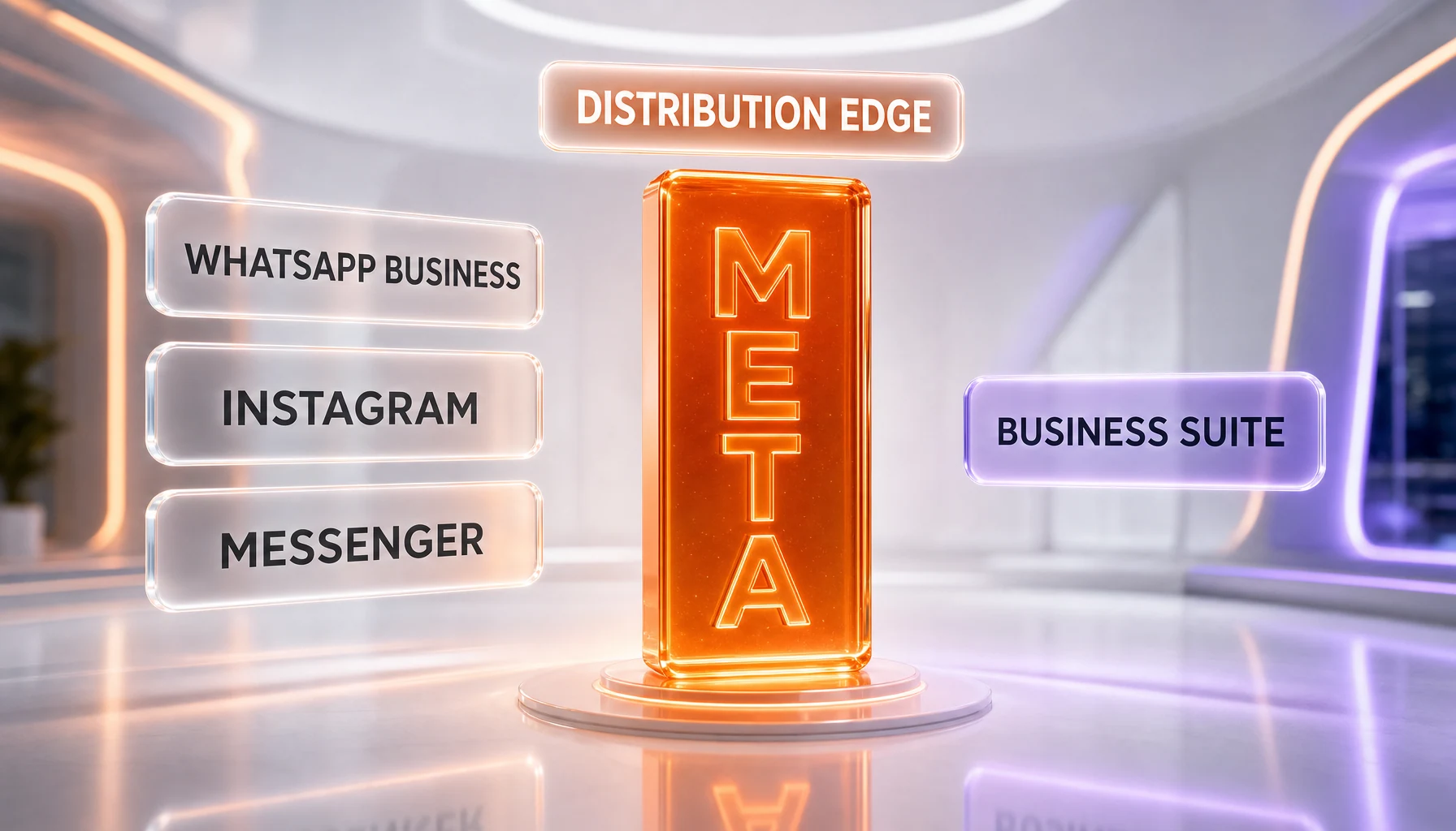 Meta Business Agent distribution advantage versus CRM-based business agents