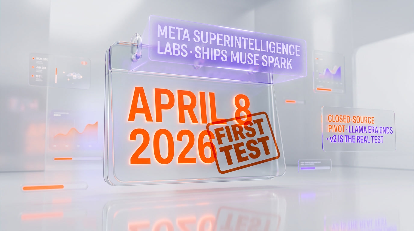 April 8 2026 verdict — Meta Muse Spark first test for Alexandr Wang and Meta Superintelligence Labs