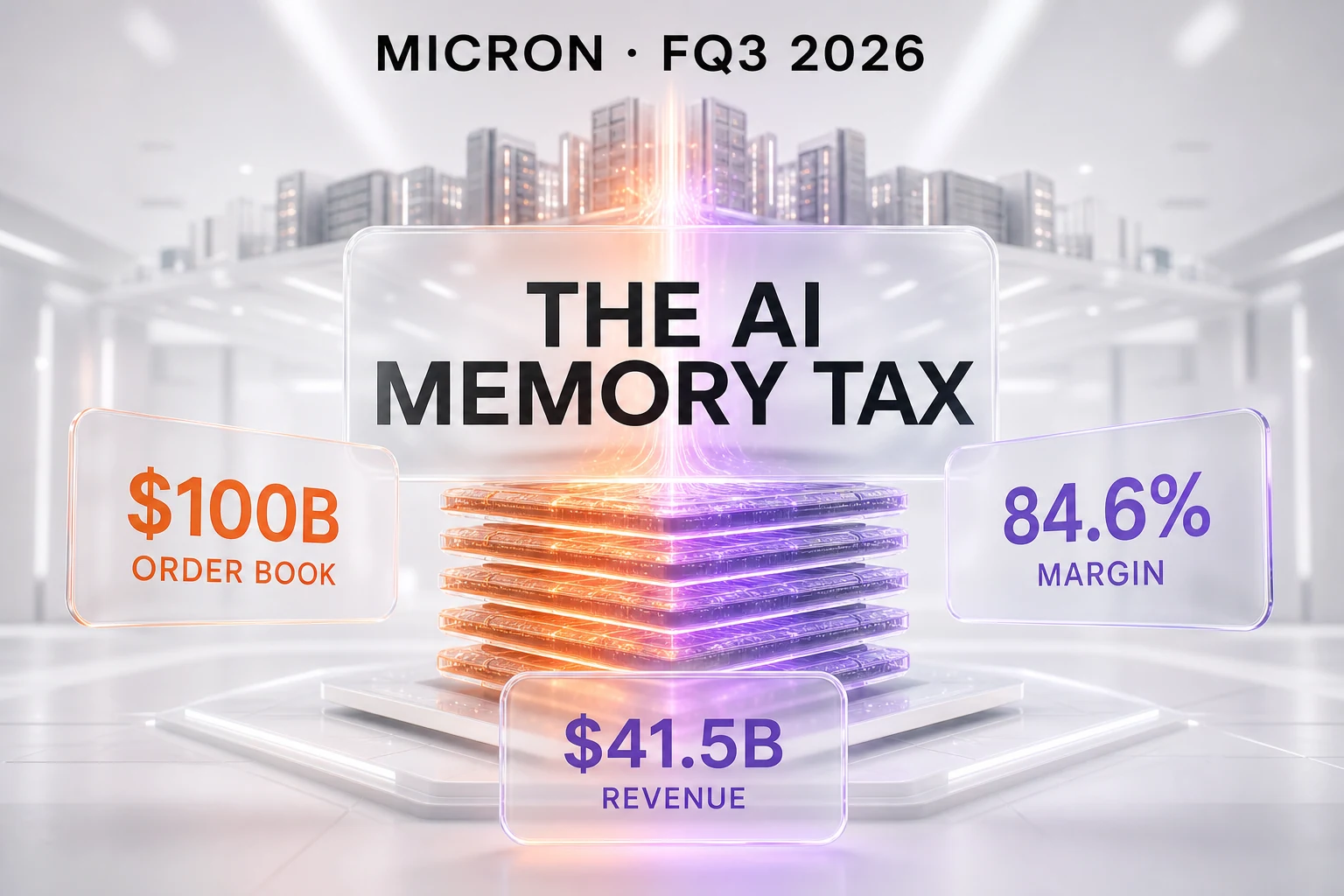 The AI memory tax — Micron FQ3 2026 record earnings and a $100B order book