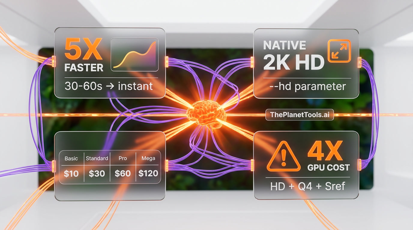 Midjourney V8 Alpha Is Here: 5x Faster Generation, Native 2K, but Premium Features Come at a Price — Infographic — Pricing & Stats