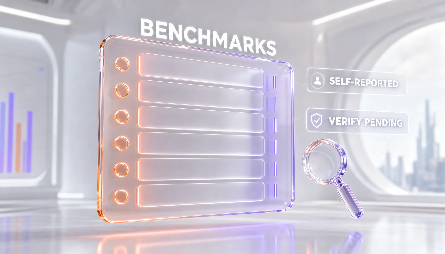 Vendor-reported coding and agentic benchmark scores for MiniMax M3 compared against frontier closed models, flagged as self-reported and awaiting independent verification