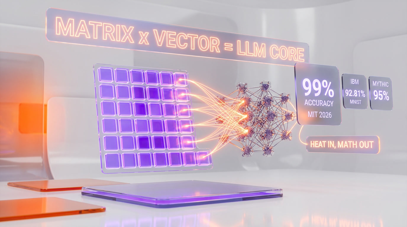 Matrix vector multiplication LLM core 99% accuracy benchmark
