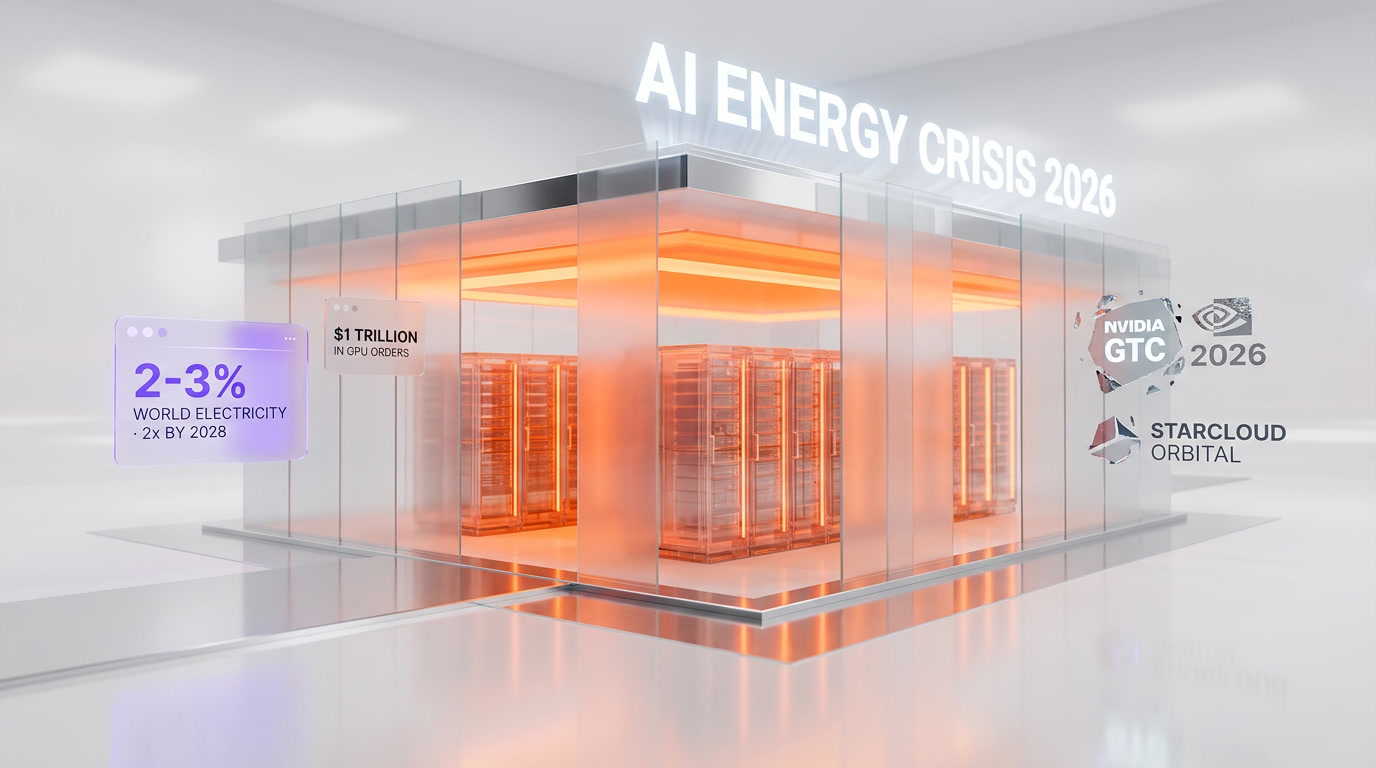 AI data center energy crisis 2-3% world electricity doubling by 2028