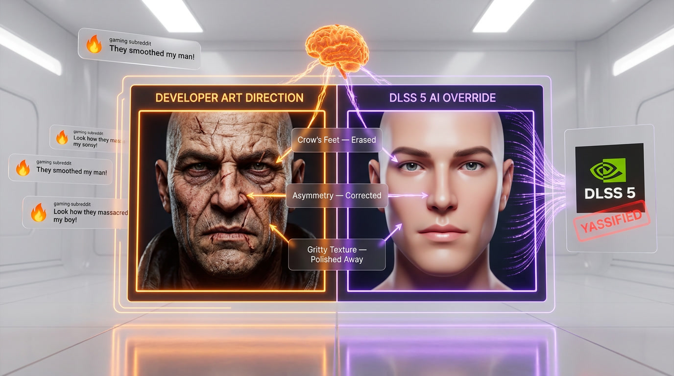 Nvidia DLSS 5: The Gaming Community Backlash Nobody Saw Coming — Visual — AI Filter vs Developer Vision