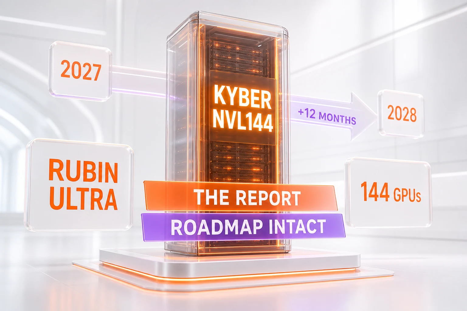 NVIDIA Kyber NVL144 rack delay to 2028 — the SemiAnalysis report versus NVIDIA's denial