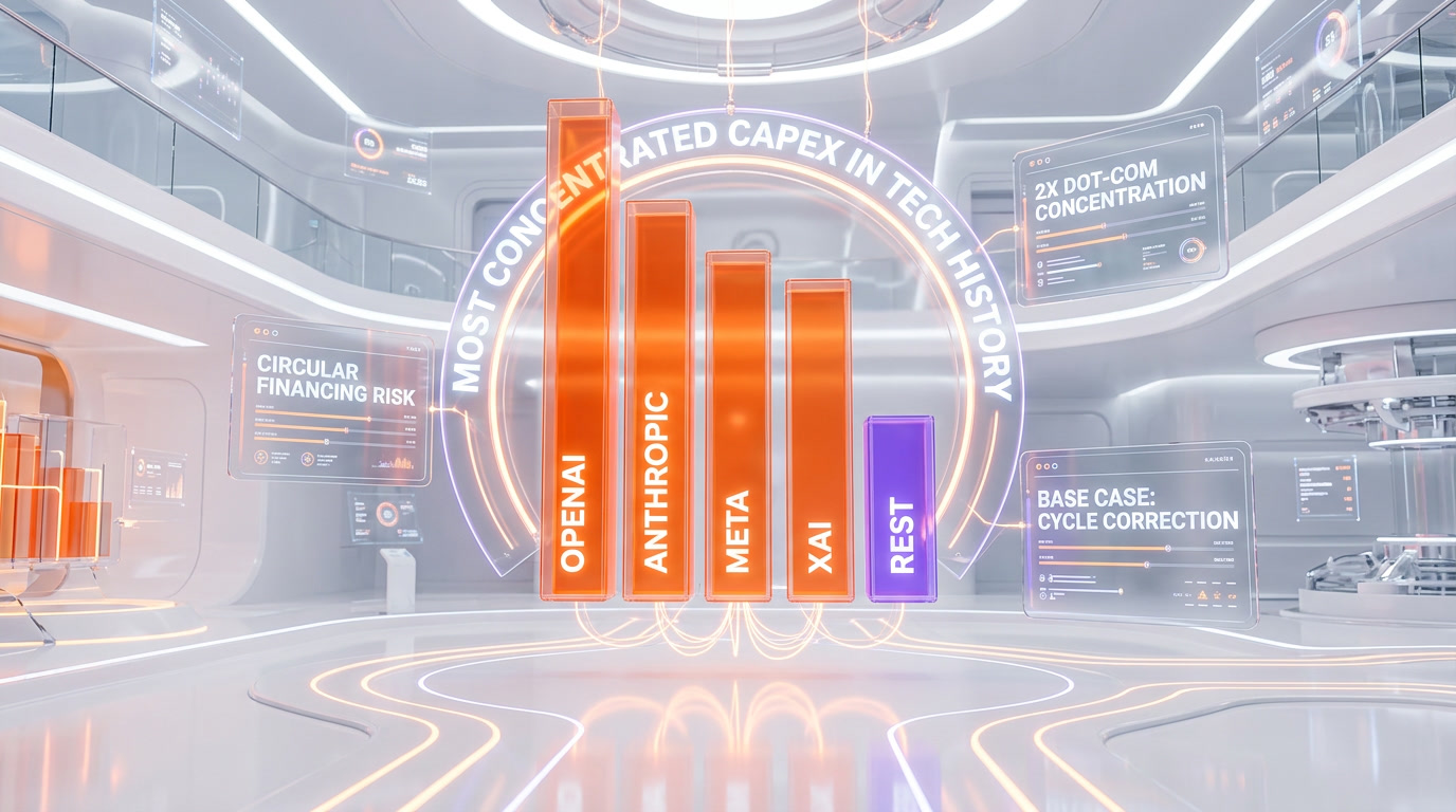 AI infrastructure capex concentration — four companies driving $1 trillion in Nvidia GPU orders through 2027