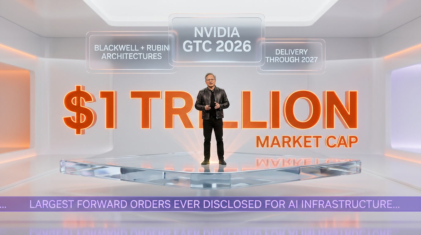 Nvidia GTC 2026 — Jensen Huang unveils $1 trillion in Blackwell and Rubin orders, Vera Rubin GPU architecture