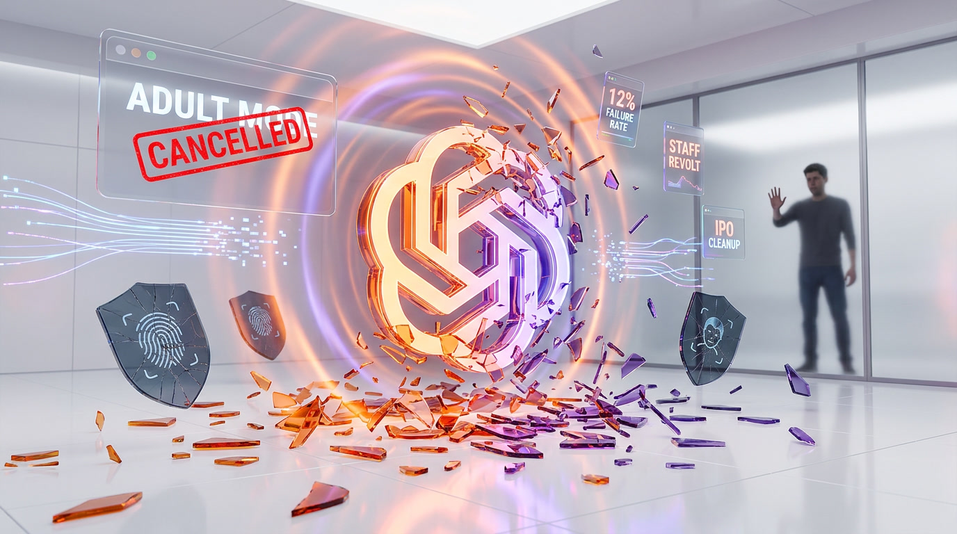 OpenAI ChatGPT adult mode cancelled in March 2026 after technical failures, staff revolt, and strategic pivot to enterprise