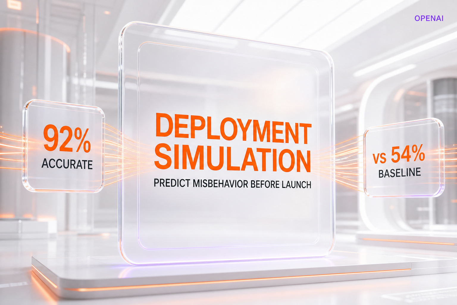 OpenAI Deployment Simulation — predicting model misbehavior before launch