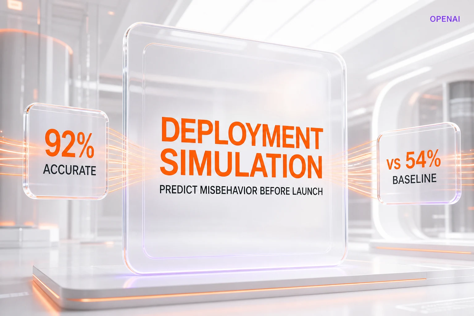 OpenAI Deployment Simulation — predicting model misbehavior before launch
