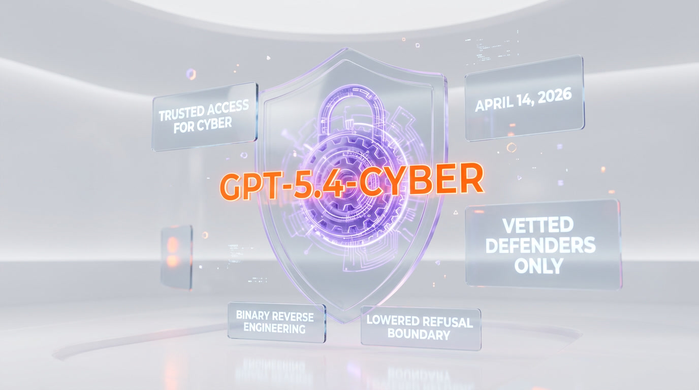 OpenAI GPT-5.4-Cyber launch April 2026 — security-specialized model gated behind the Trusted Access for Cyber program