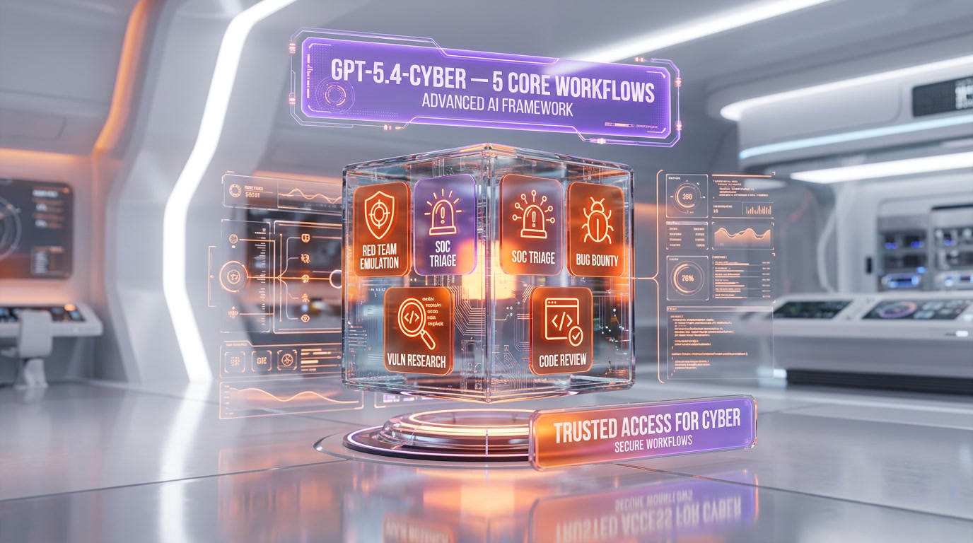 GPT-5.4-Cyber use cases — red team adversarial emulation, SOC triage, bug bounty automation, vulnerability research, incident response