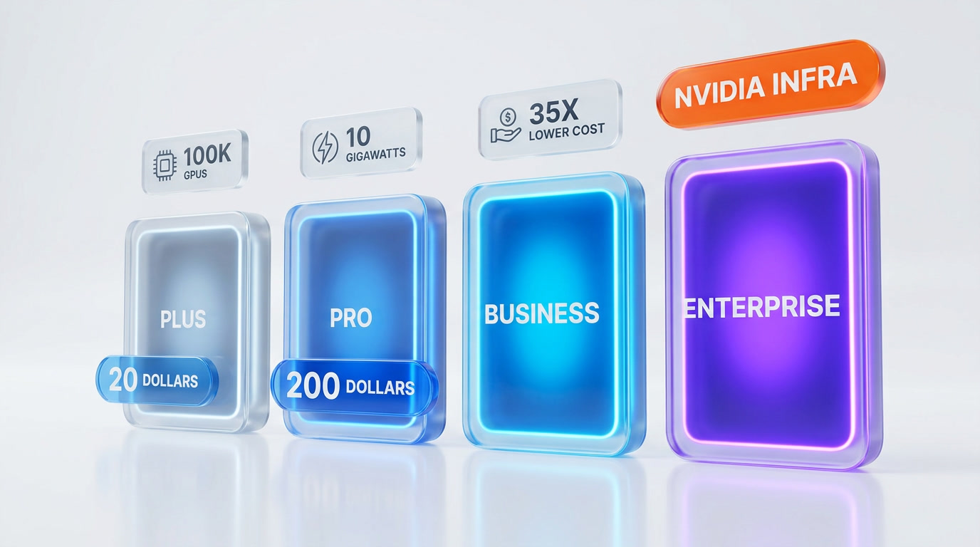 GPT-5.5 enterprise tiers with NVIDIA infrastructure badge