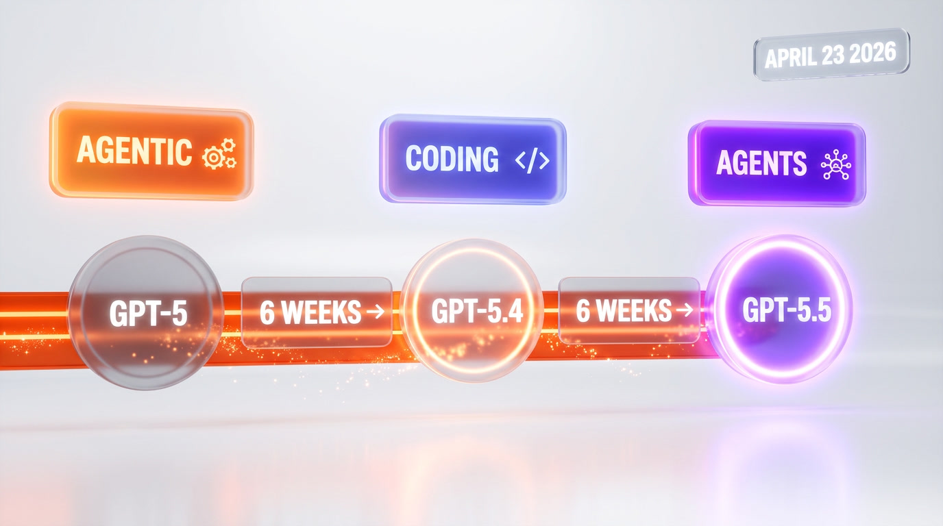 GPT-5 to GPT-5.5 release cadence timeline