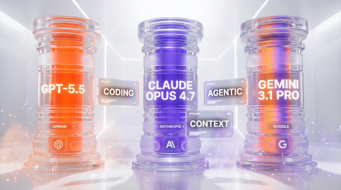 GPT-5.5 vs Claude Opus 4.7 vs Gemini 3.1 Pro comparison