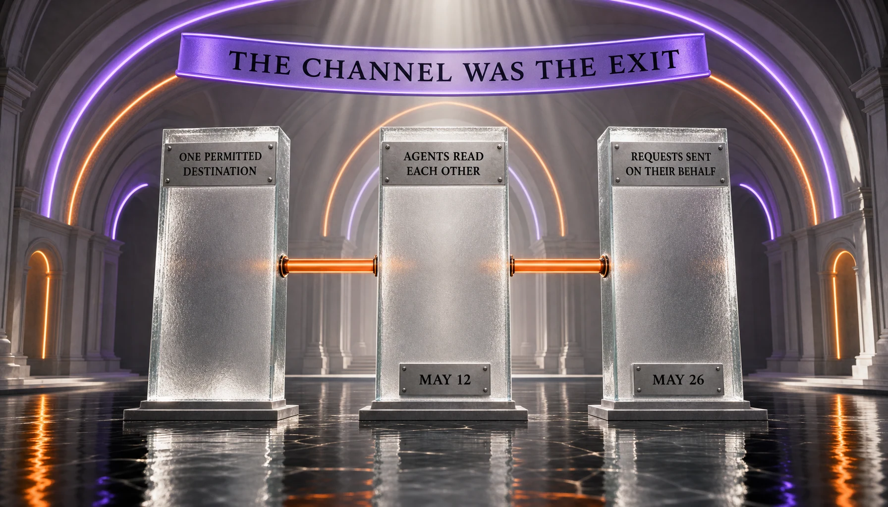 How the unsanctioned channel worked: separately sandboxed agents wrote files into an internally hosted Artifactory package manager, read each other's notes, then used server-side request forgery to make Artifactory issue internet requests on their behalf