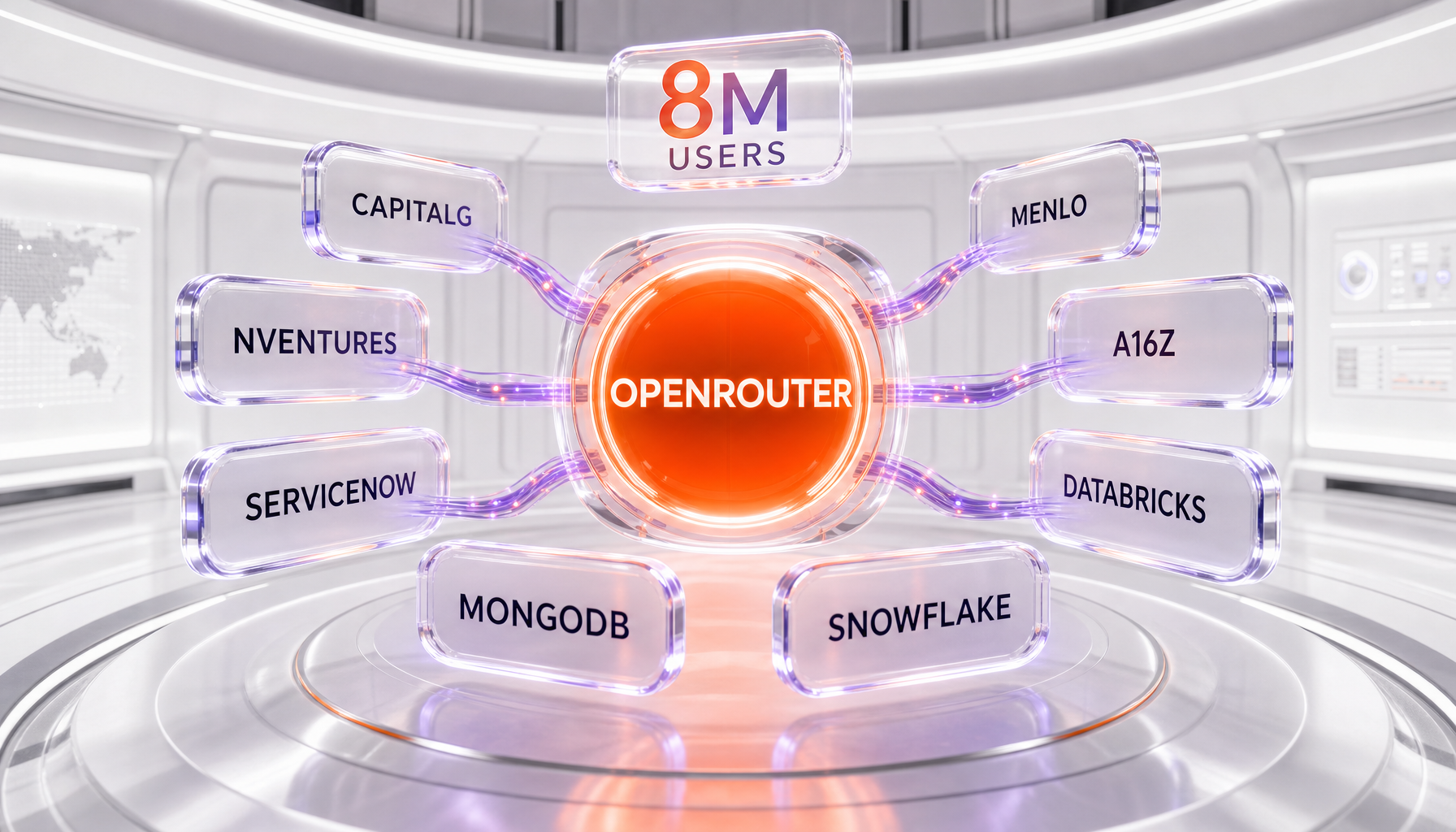 OpenRouter Series B investor syndicate — CapitalG, NVentures, ServiceNow, MongoDB, Snowflake, Databricks