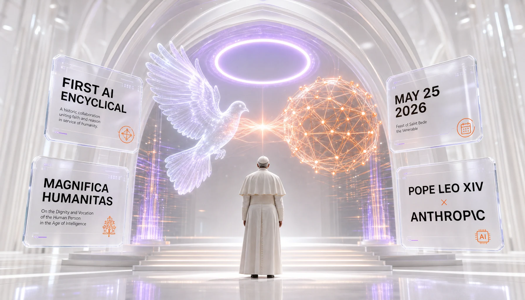 First AI Encyclical — Pope Leo XIV and Anthropic co-founder Christopher Olah, May 25 2026