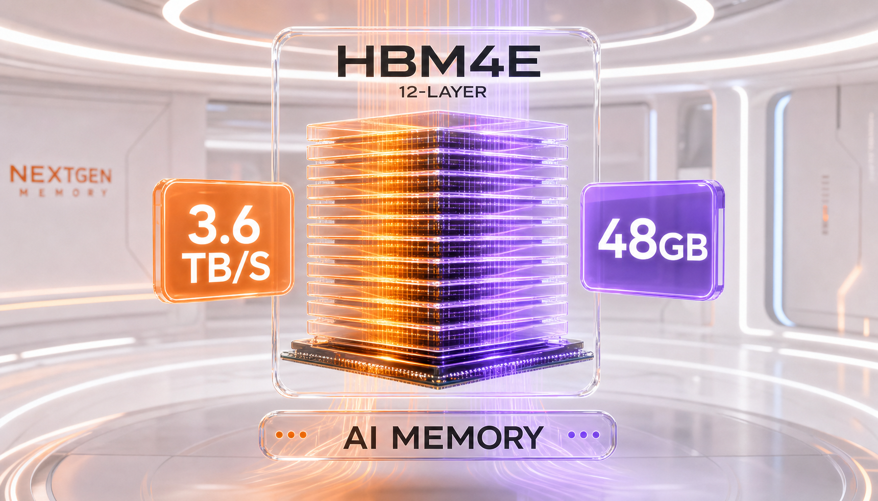 Samsung 12-layer HBM4E — industry-first AI memory sample, 3.6 TB per second