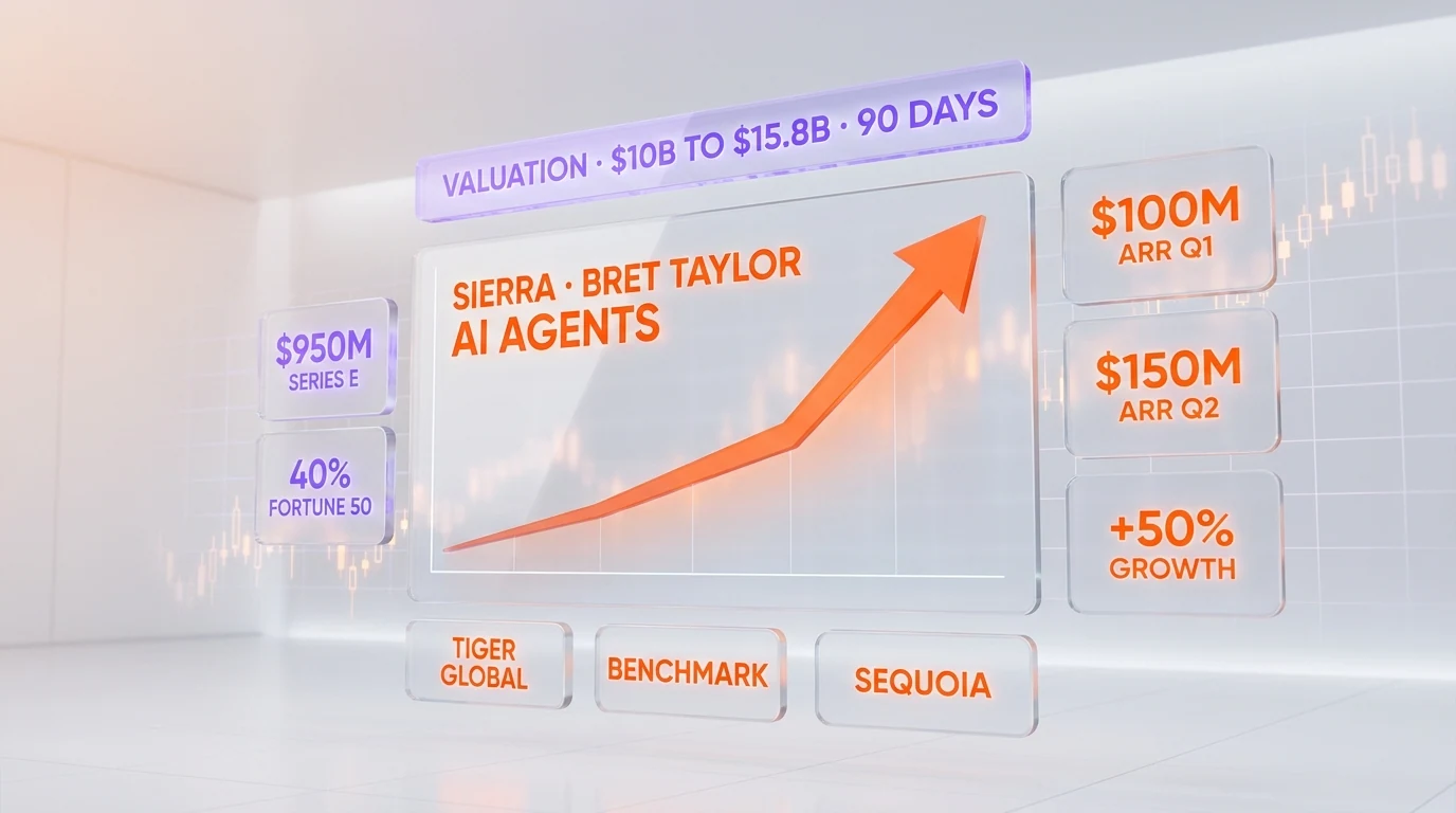 Sierra valuation timeline $10B to $15.8B in 90 days