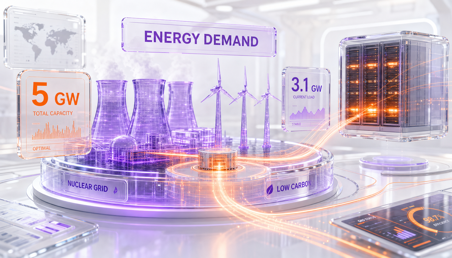 The energy subtext — 5 gigawatts of AI data center demand on a nuclear-heavy French grid