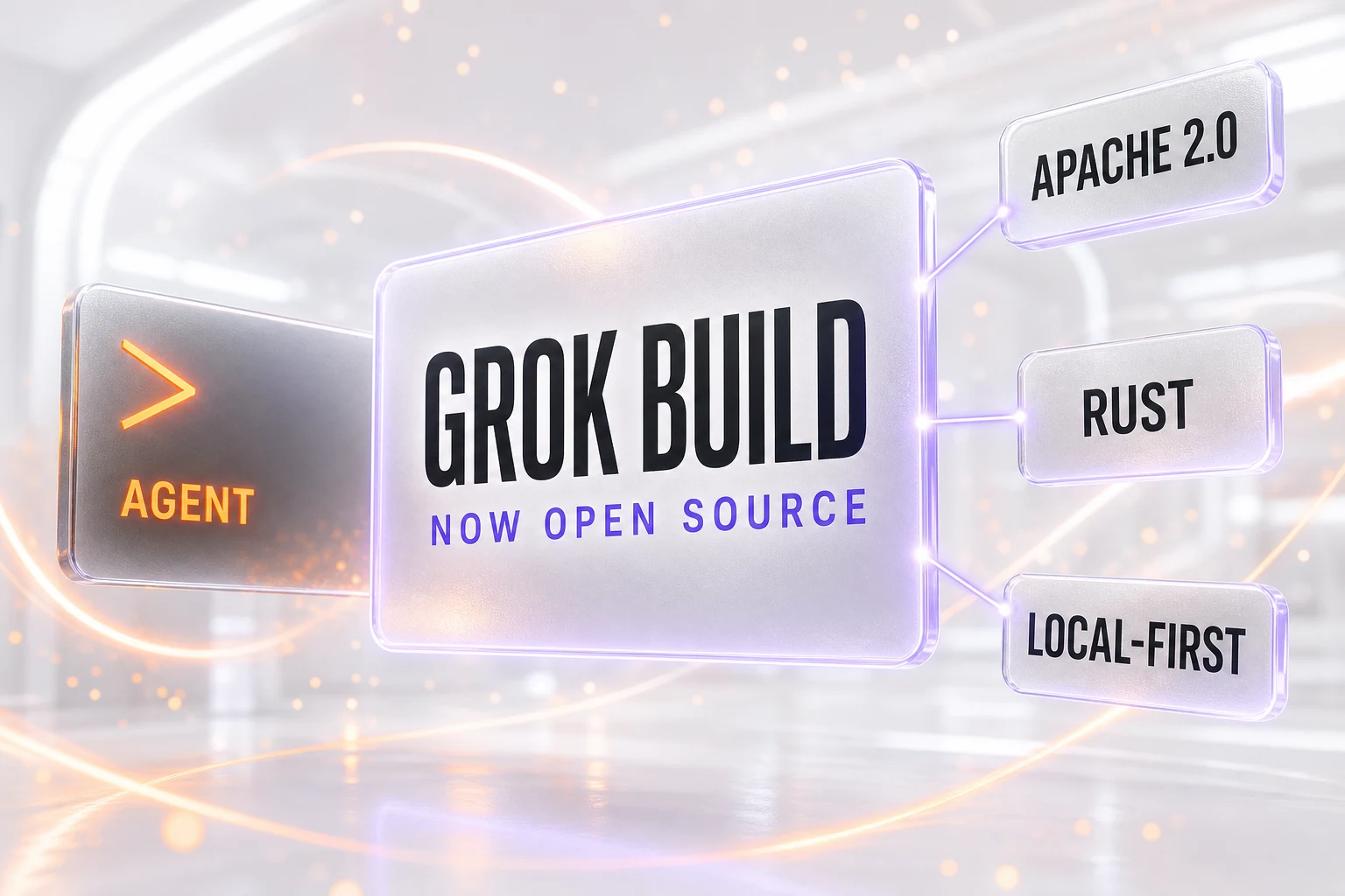 SpaceXAI Open-Sources Grok Build — Illustration