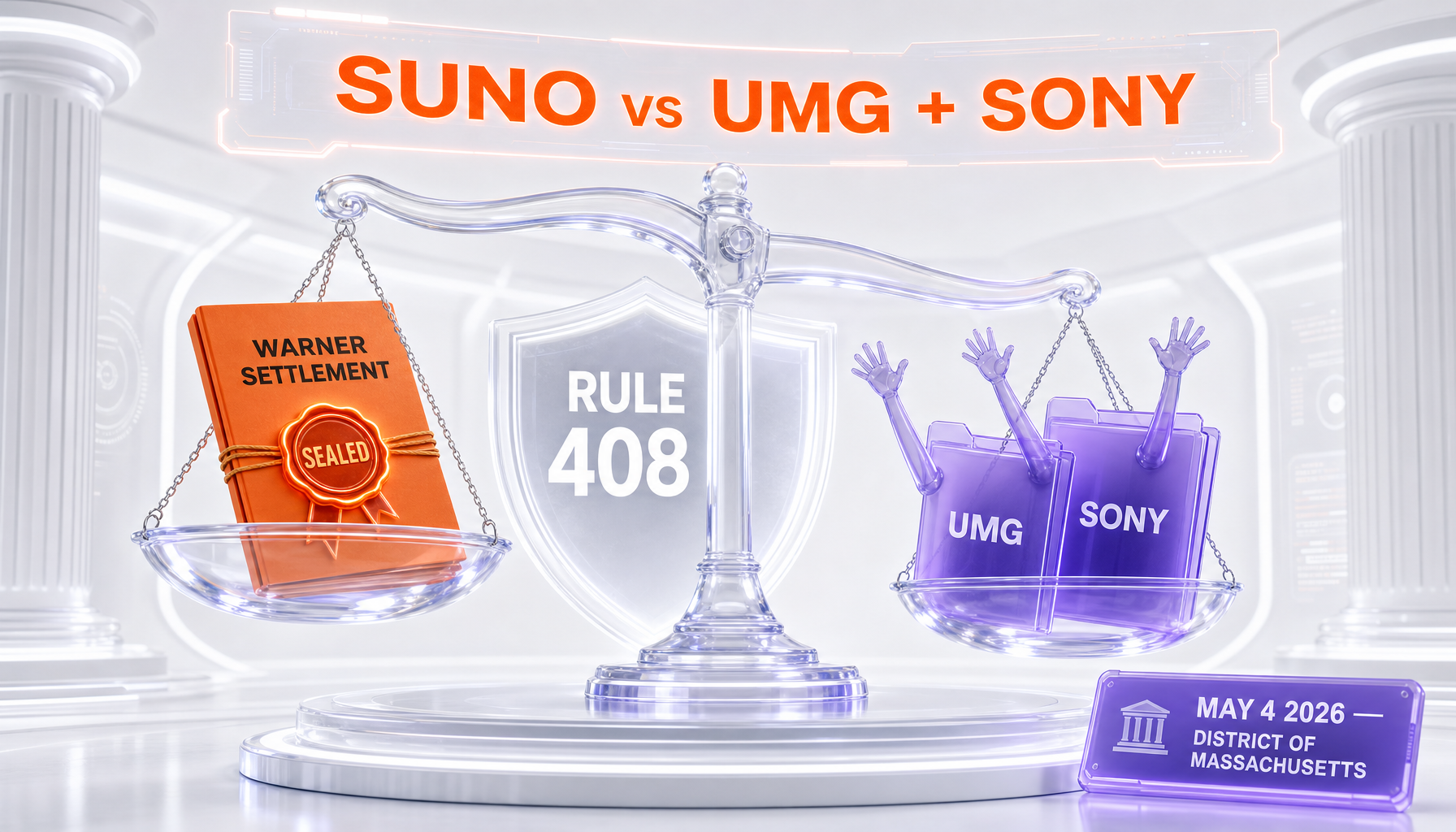 Suno opposing UMG and Sony discovery demand for Warner Music settlement terms in US District Court Massachusetts
