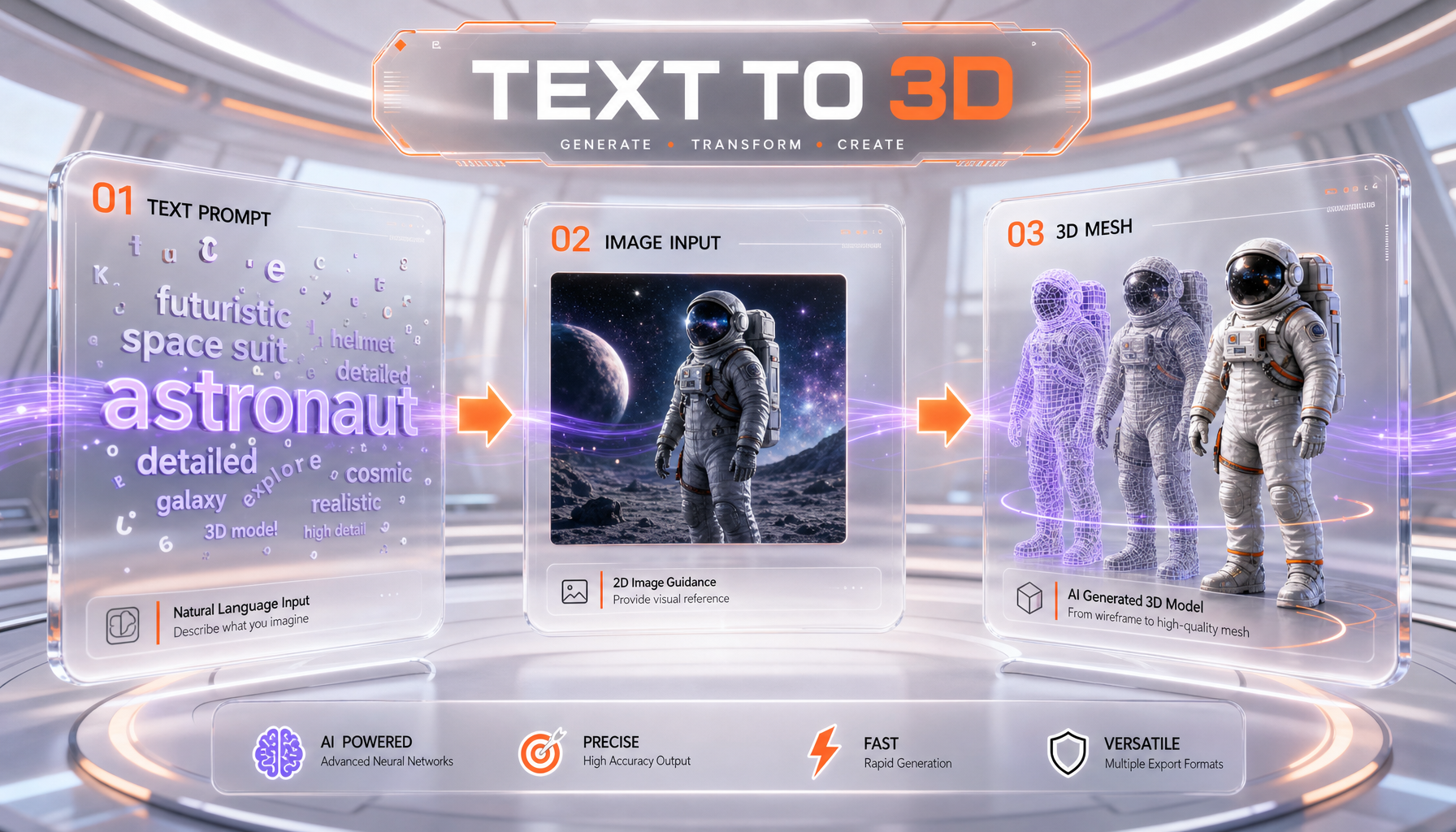 How generative text-to-3D and image-to-3D modeling works