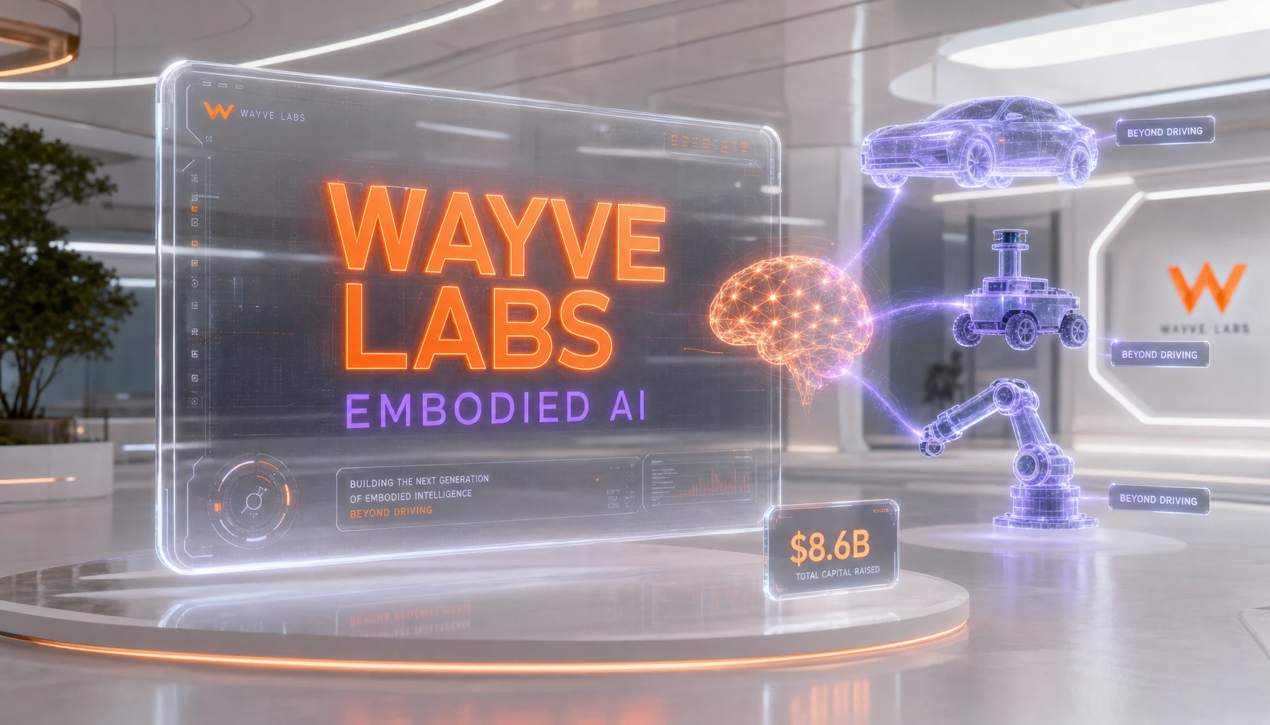 Wayve Labs frontier embodied AI research unit — beyond self-driving, $8.6B valuation