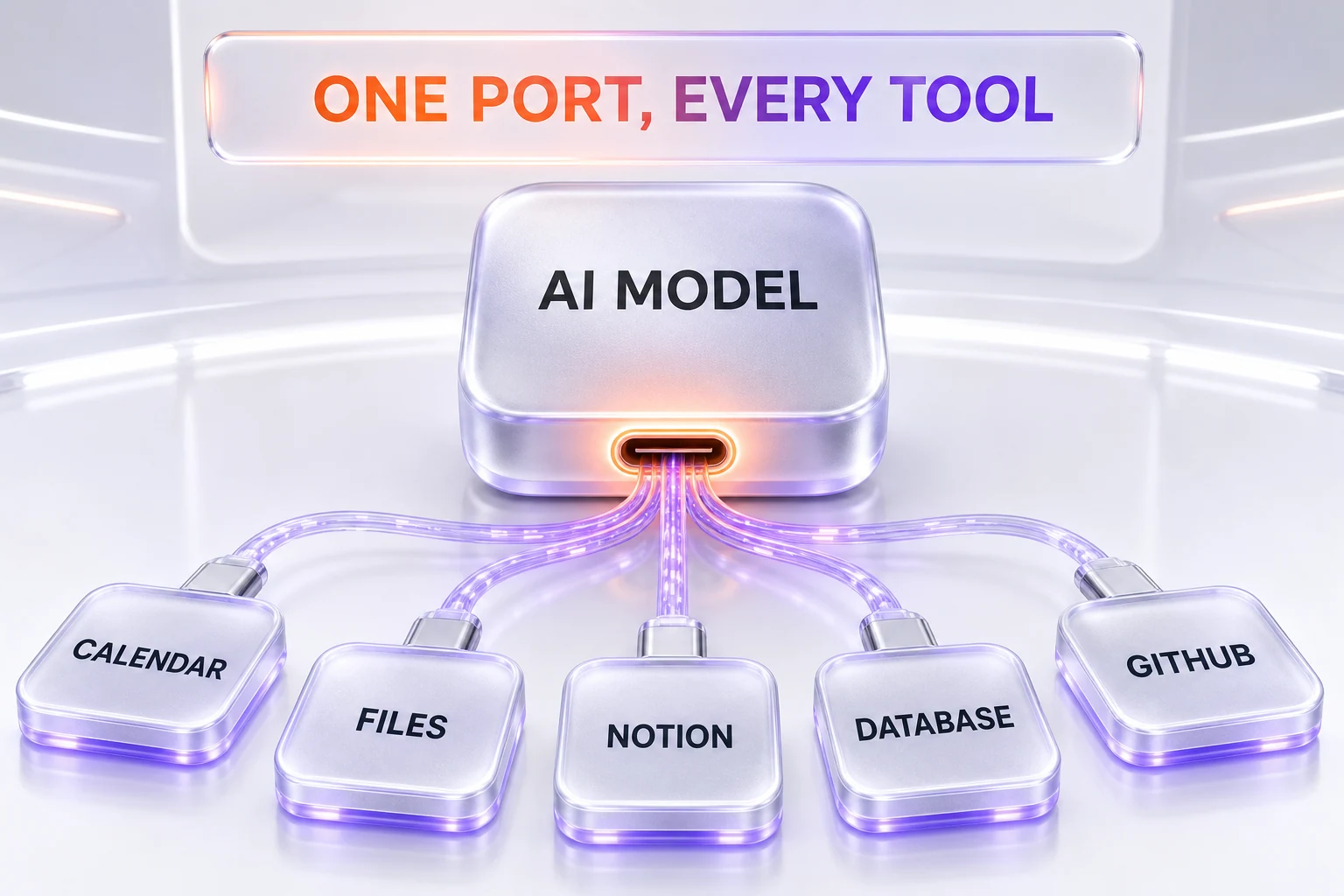 MCP as a USB-C port for AI — one standard connector for every tool