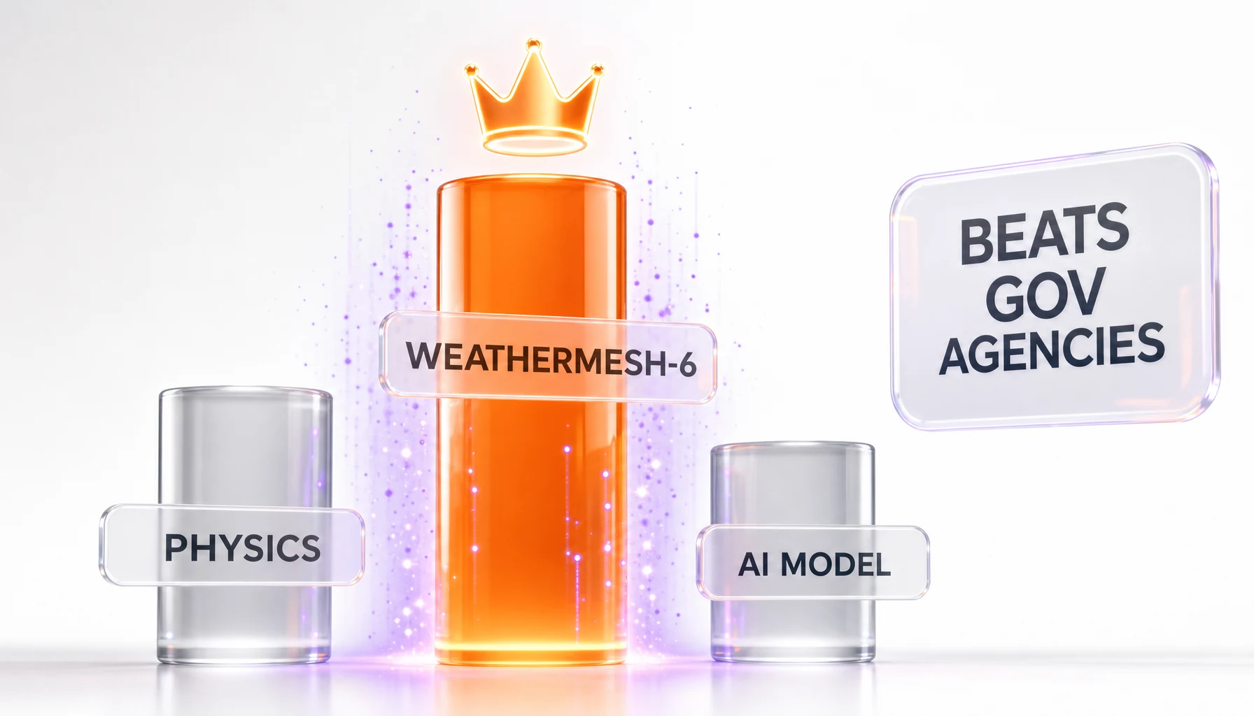 WeatherMesh-6 versus traditional physics models and AI weather models