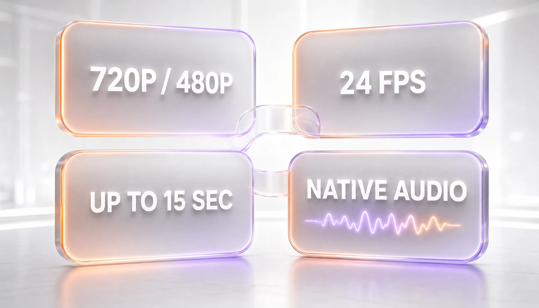 Grok Imagine Video 1.5 specifications — 720p and 480p, 24 fps, up to 15 second clips, native synced audio