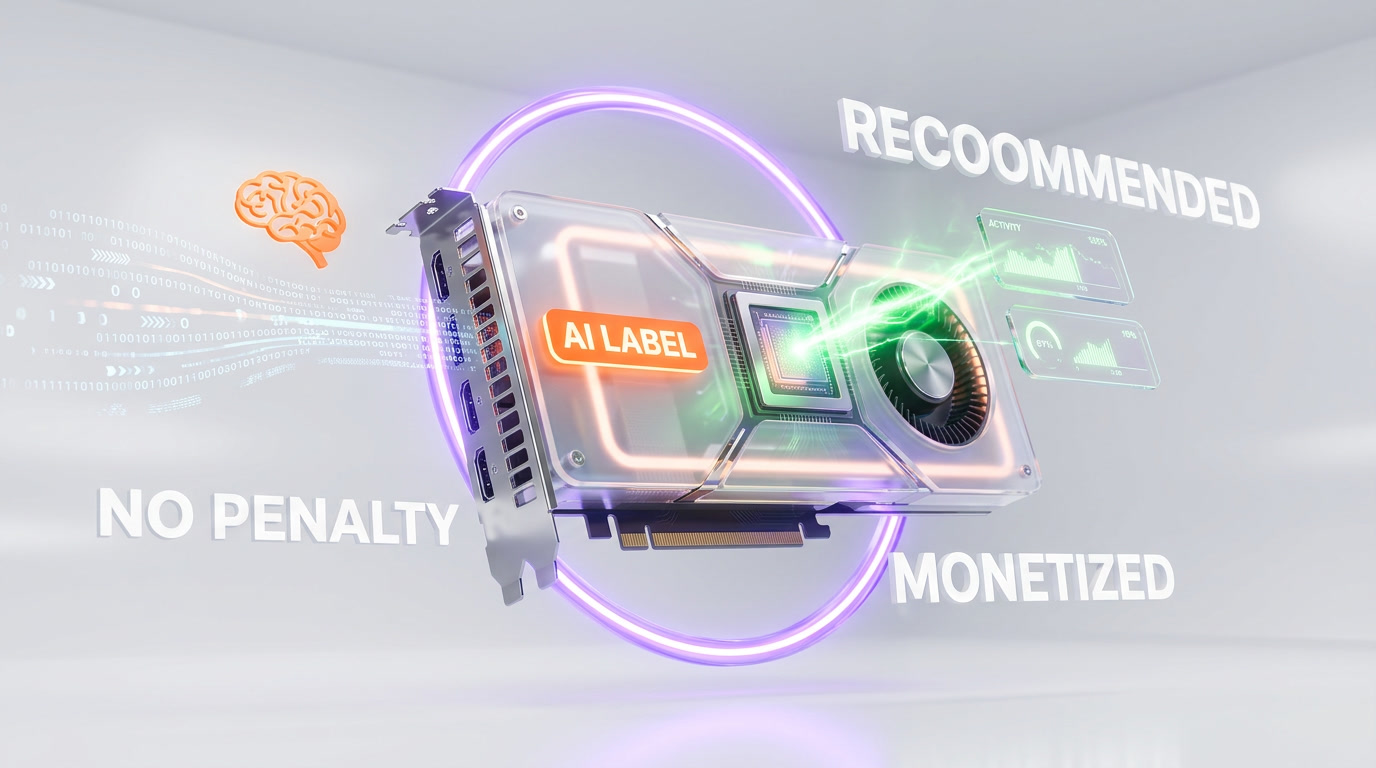 YouTube AI label is informational not punitive: no impact on recommendations or monetization — ThePlanetTools.ai