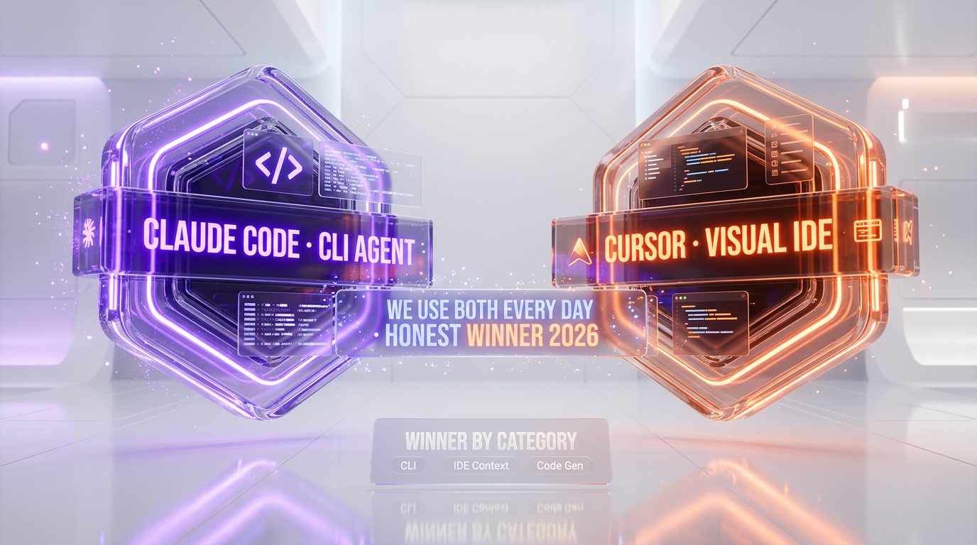Claude Code vs Cursor 2026 — we use both every day, the honest winner