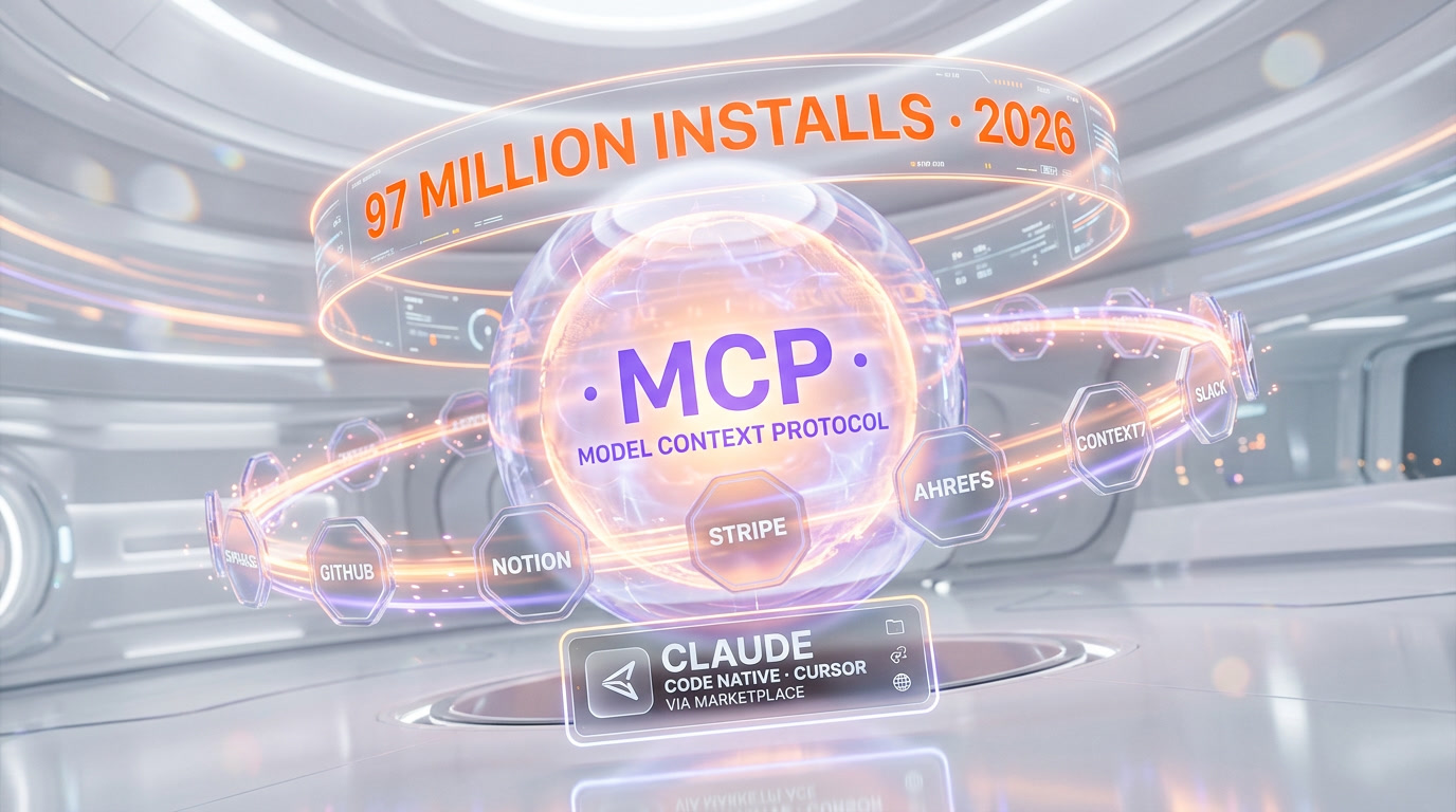 MCP Model Context Protocol ecosystem — 97 million installs, Claude Code versus Cursor servers