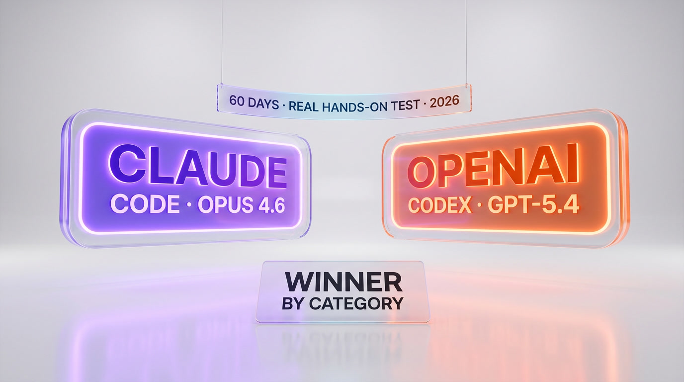 Claude Code vs OpenAI Codex 2026 — 60-day hands-on test winner