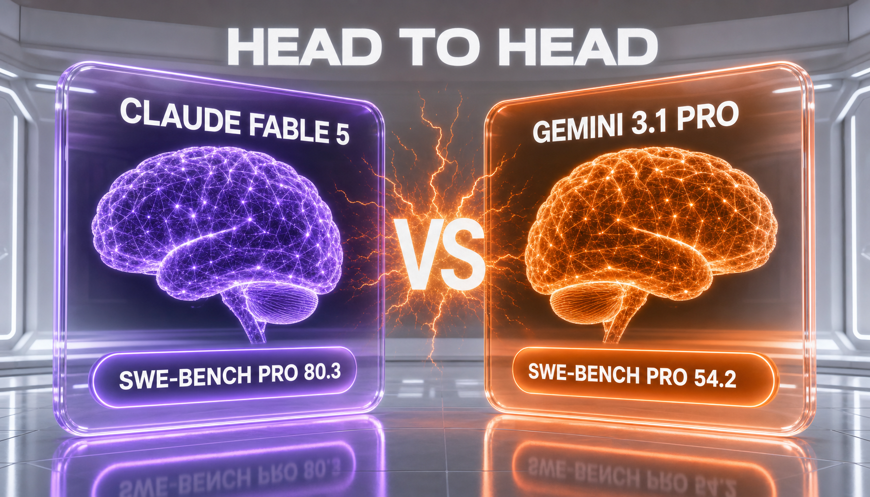 Claude Fable 5 vs Gemini 3.1 Pro side-by-side comparison showdown